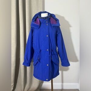 Vintage Gorpcore 90s L.L.Bean Colorblock Puffer Jacket Blue/Purple Size M/L